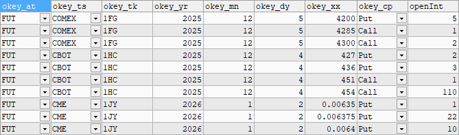 Option Open Interest